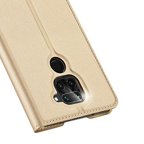 Greaked DUX DUCIS para Xiaomi Note 10 Lite/Redmi Note 9/Note 10X 4G Capa magnética de couro com comp