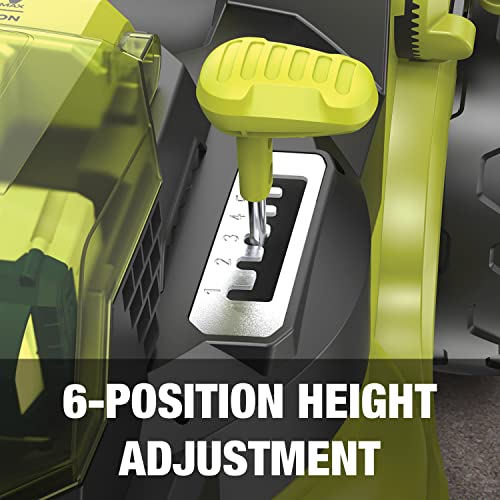 Sun Joe 24V-X2-16Lm 48-Volt Ionmax Cordless Brushless Lawn Mower Kit, W/ 4.0-Ah Battery + Dual Port Charger & 12-Gallon Collection Bag, 16-Inch, Comfort Grip, One Touch 6-Position Height Adjustment #TOP4