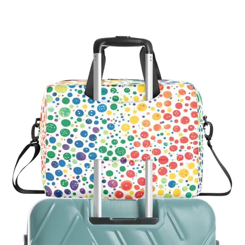 Maletín para laptop 15.6-16 pulg con diseño a puntos coloridos miniatura 7