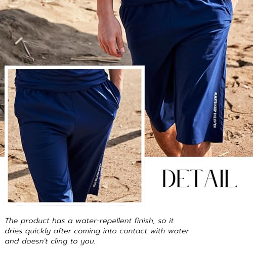 Islamic Men's Long-Fit Swimwear-Shorts | Knee-Length Modest Bathing Suits | Comfortable for Sports, Daily Wear3