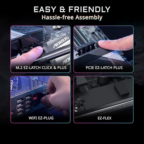 Image of GIGABYTE X870 AORUS Stealth Reverse-Connect ATX Motherboard, Support AMD Socket AM5 Processors, DDR5, 16+2+2 Power Phase, 4X M.2, PCIe 5.0, USB4, WIFI7, 5GbE, PCIe EZ-Latch Plus, 5 Year Warranty