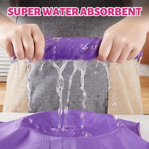 Image of JOYMOOP Microfiber Waffle Weave Cleaning Cloth,Highly Absorbent Kitchen Towels,Quick Drying Lint Free Dish Towels for Kitchen,6 Pack, Mixed Color, 15.7x15.7inch
