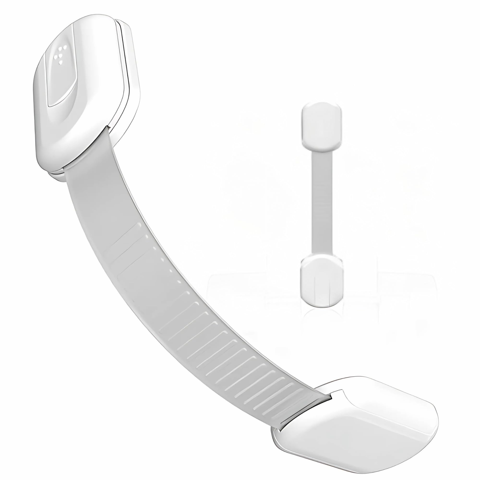 2 Pack Multi-Use Adhesive Straps Locks:Childproofing Baby Proofing Cabinet Latches for Drawers, Fridge, Dishwasher, Toilet Seat, Cupboard, Oven,Trash