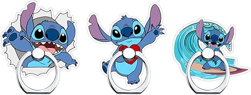 Soporte para anillo de teléfono, lindo soporte para teléfono con agarre de dedo de rotación de 360 grados para teléfonos celulares, teléfonos