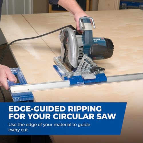 Image of Kreg KMA2685 Rip-Cut Circular Saw Guide - Cutting Tool - Guide is Best for Regular (Side-Blade) Circular Saw - Ensure Compatibility Before Use - Woodworking Tools for Home Improvement