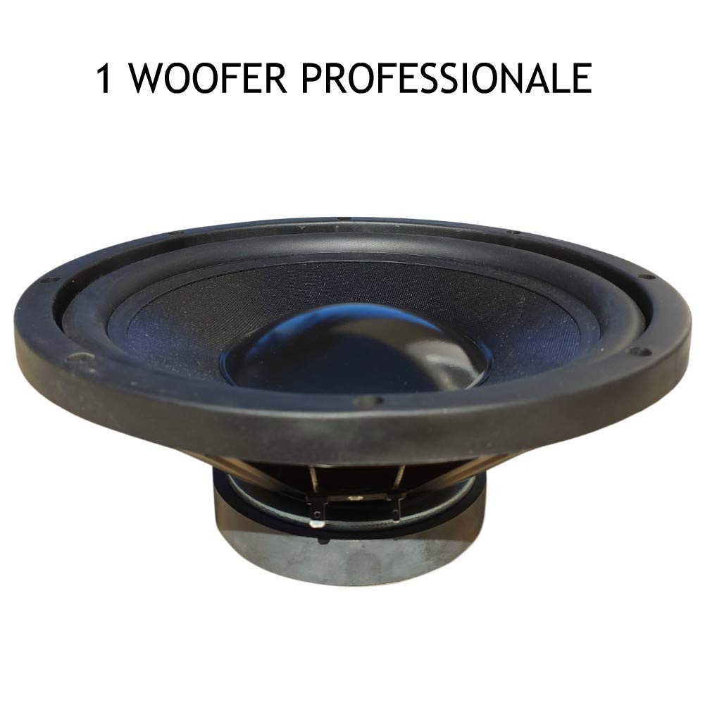 MASTER AUDIO MA25W/8 Woofer 25cm 10″ – 250W RMS, 500W Max, 8 Ohm, 93 DB, Sospensione In Gomma, Per Impianti Hi-Fi Domestici
