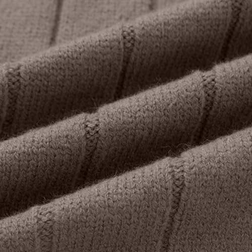 Men's Classic Sweater Cable Knit Notched Collar Single Breasted Button Sweaters Fall Winter Chunky Pullover Outfits3