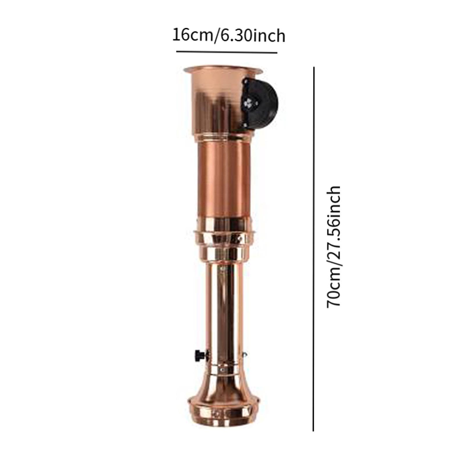 Tuyau d'Évacuation Fumée Extensible Hotte Gril Barbecue Conduit Aluminium Acier Inoxydable Adaptable Facile Nettoyer Convient Collectivité Restaurant