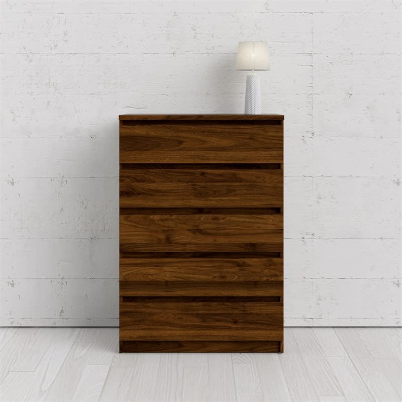 Tvilum 5 Drawer Chest, Walnut