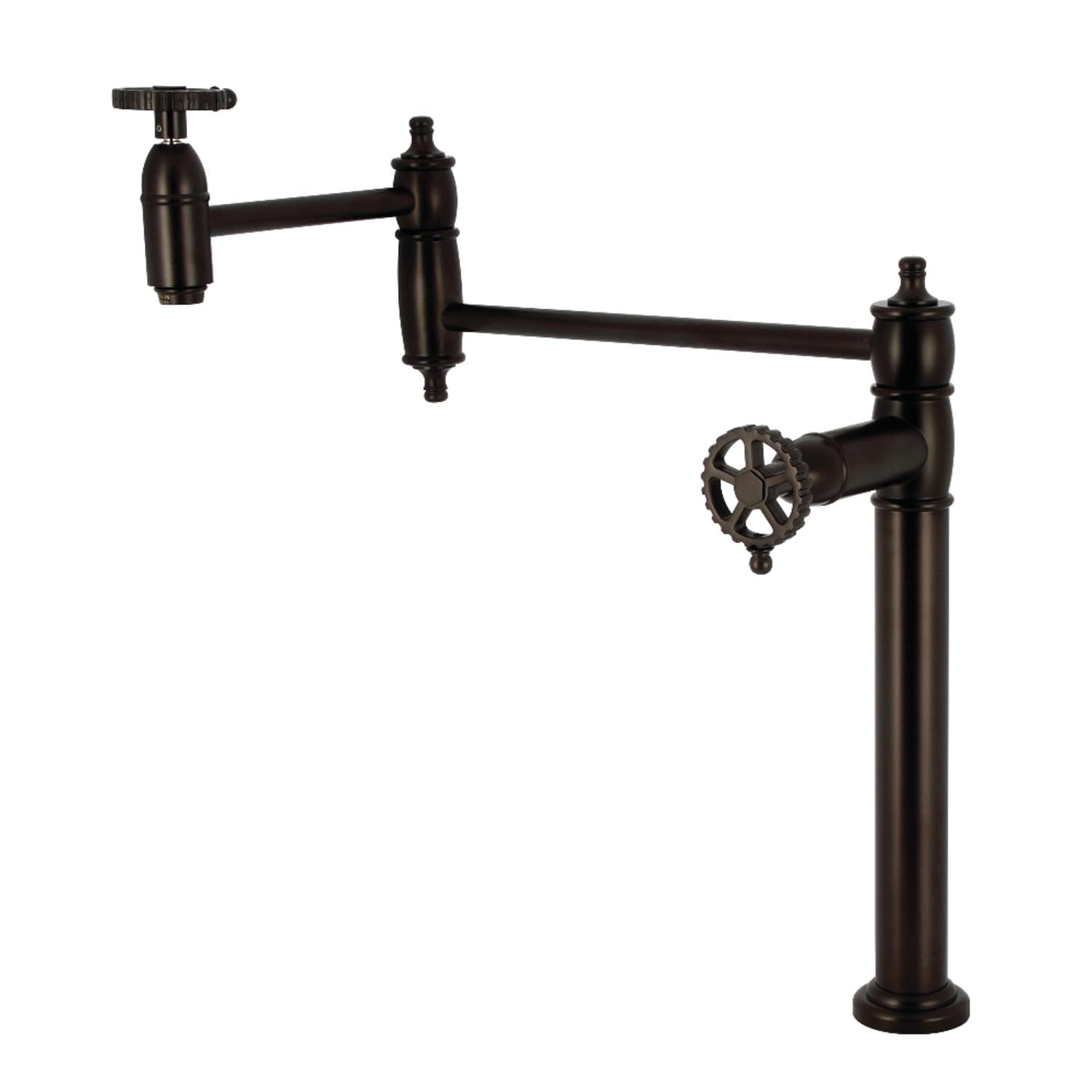 Robinet de remplissage de pot haut de gamme Kingston Brass KS3705CG Fuller bronze