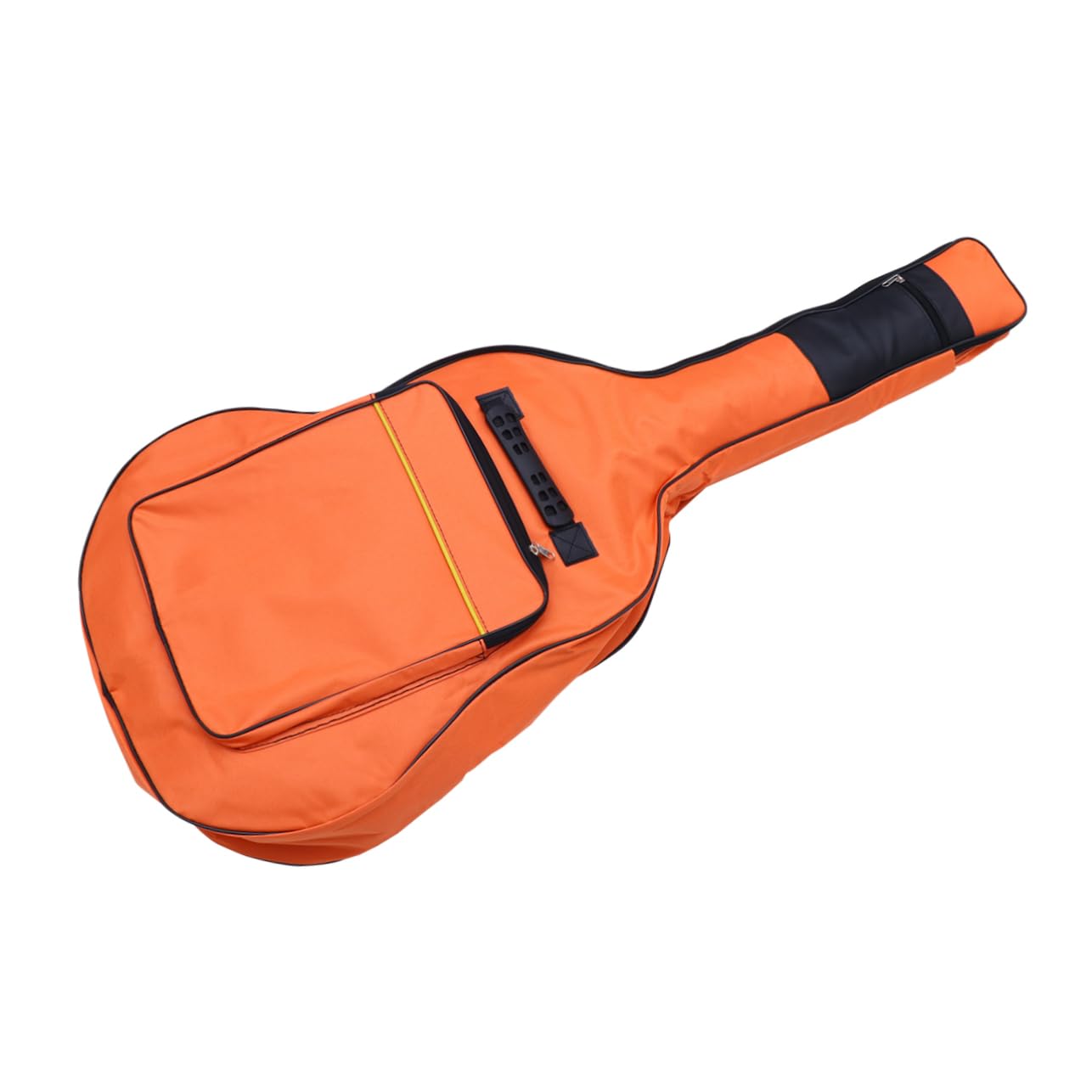 Hemoton Folk Guitar Bag Double Straps Oxford Cloth Backpack for Acoustic Guitar Orange