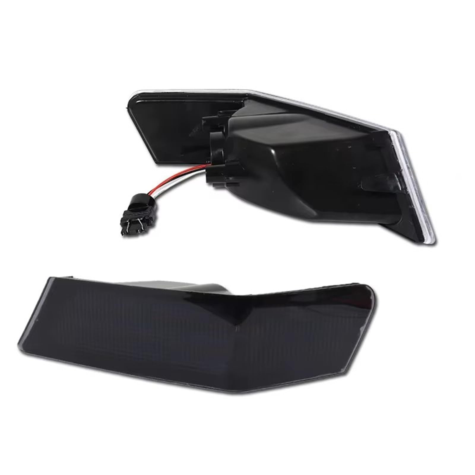 Genérico intermitente automóvil Para Jeep Para Patriot 2007-2017 Parachoques Delantero Coche Esquina Luces LED Blancas DRL Estacionamiento Ámbar Señal Giro 12V(Smoked Lens)