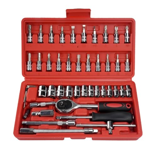 Image of Tool Kit Tool Kit for Home Use Tools Kit Spanner Set Socket Set Wrench Set Tools Set Hand Tools Bike Tool Kit Set Socket Wrench Set Spanner Set All Size Tool Kit Goti Pana Set, Box End
