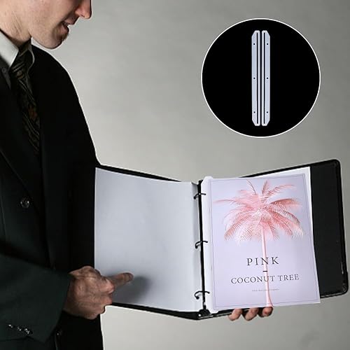 Miniatura 5 de 20 soportes para revistas, 3 anillos para carpetas, organizador de revistas de plástico, accesorios para archivadores, libros, revistas,