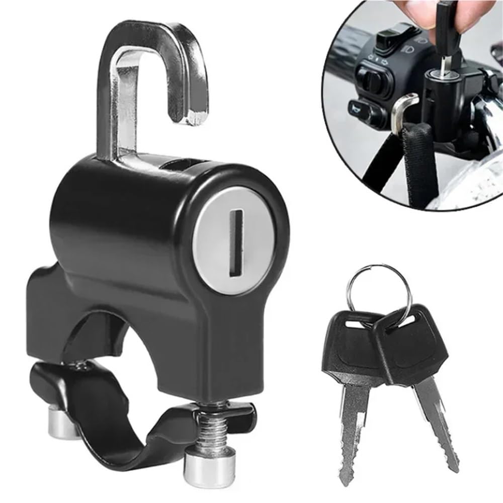 Candado antirrobo for Casco de Motocicleta, Universal, Metal, 22 mm a 26, con Llave