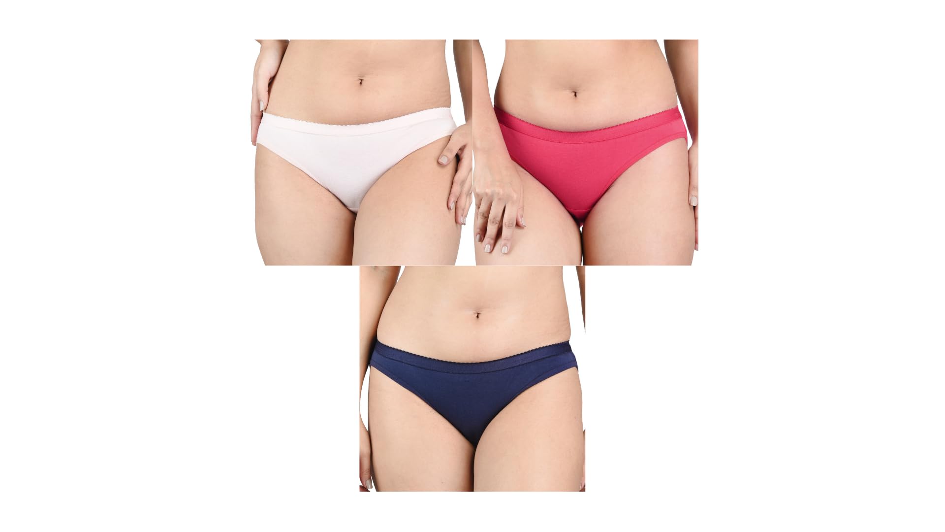 ginash Cotton Elastane Women's Bikini Pantie (Pack of 3)-picture-39