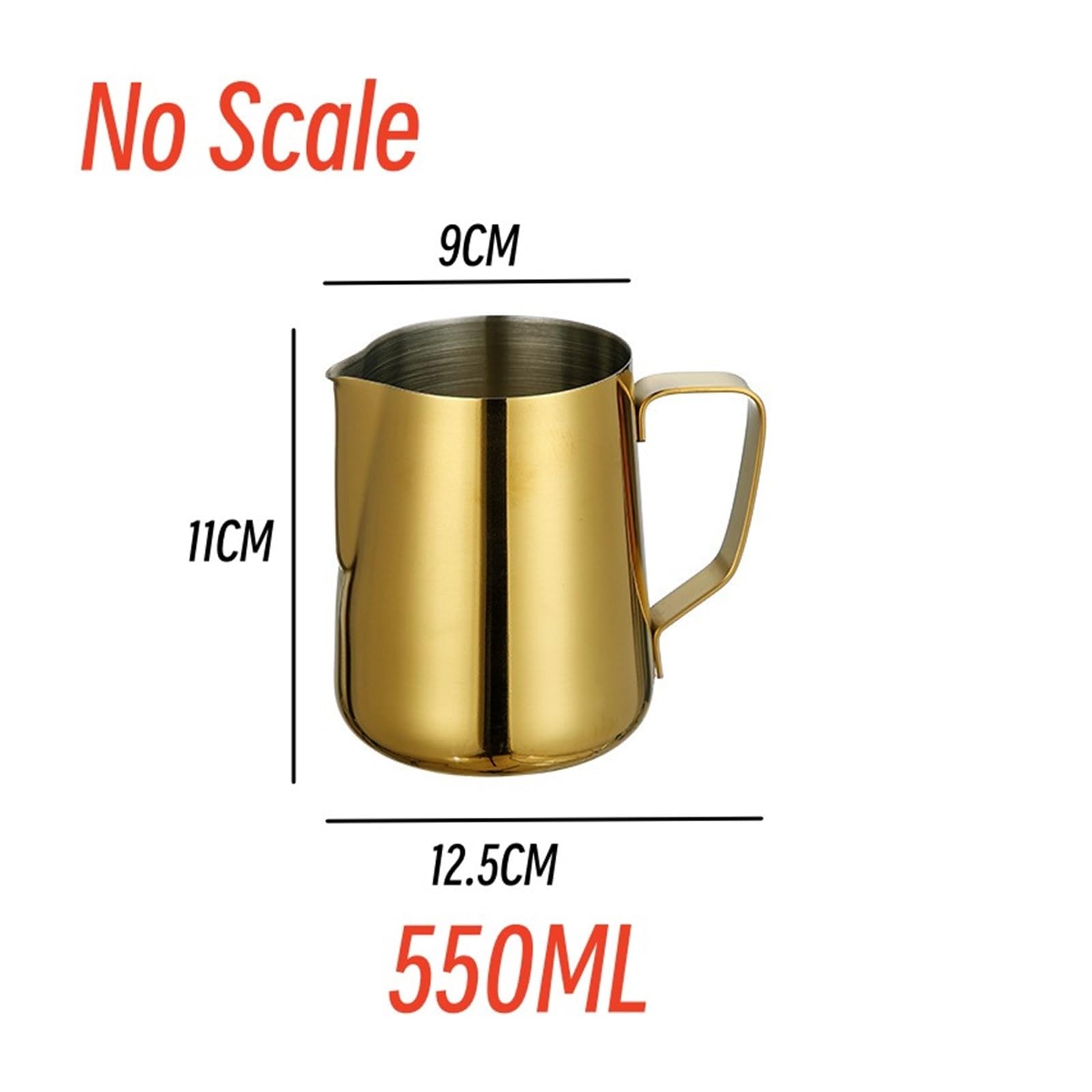 Dzbanek do spieniania mleka ze stali nierdzewnej 900 ml, dzbanek do kawy do cappuccino i espresso, latte, sztuka, narzędzie, trwały dzbanek do spieniania mleka, idealny dla baristów i użytku domowego