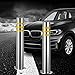 Reflective Stainless Steel Traffic Bollard,76mm Diameter, Adjustable Height 60-110cm, for Enhanced Safety,Visibility(2pack 100cm/39.3in)