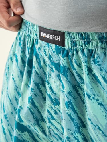 Image of DaMENSCH Regular Fit Solid 100% Soft & Durable Cotton Boxer Shorts Dual Pockets Anti-Bacterial Moisture Wicking Microfibre Waistband Ultra-Light Boxers for Men