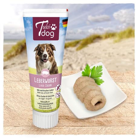 Leberwurst | Paste für Hunde | 3 x 75 g | Ohne Zucker & Getreide