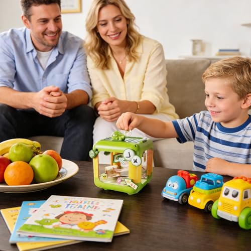 Boîte transparente musicale à code et ouverture facile pour enfant