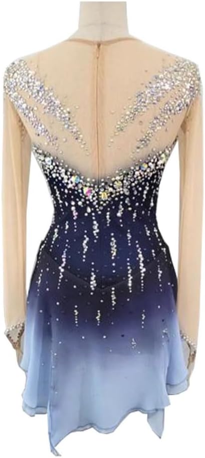 JRUIA Women's Figure Skating Dress Girls' Ice Skating Clothing Elasticity Adults Professional Gymnastics Dance Costumes