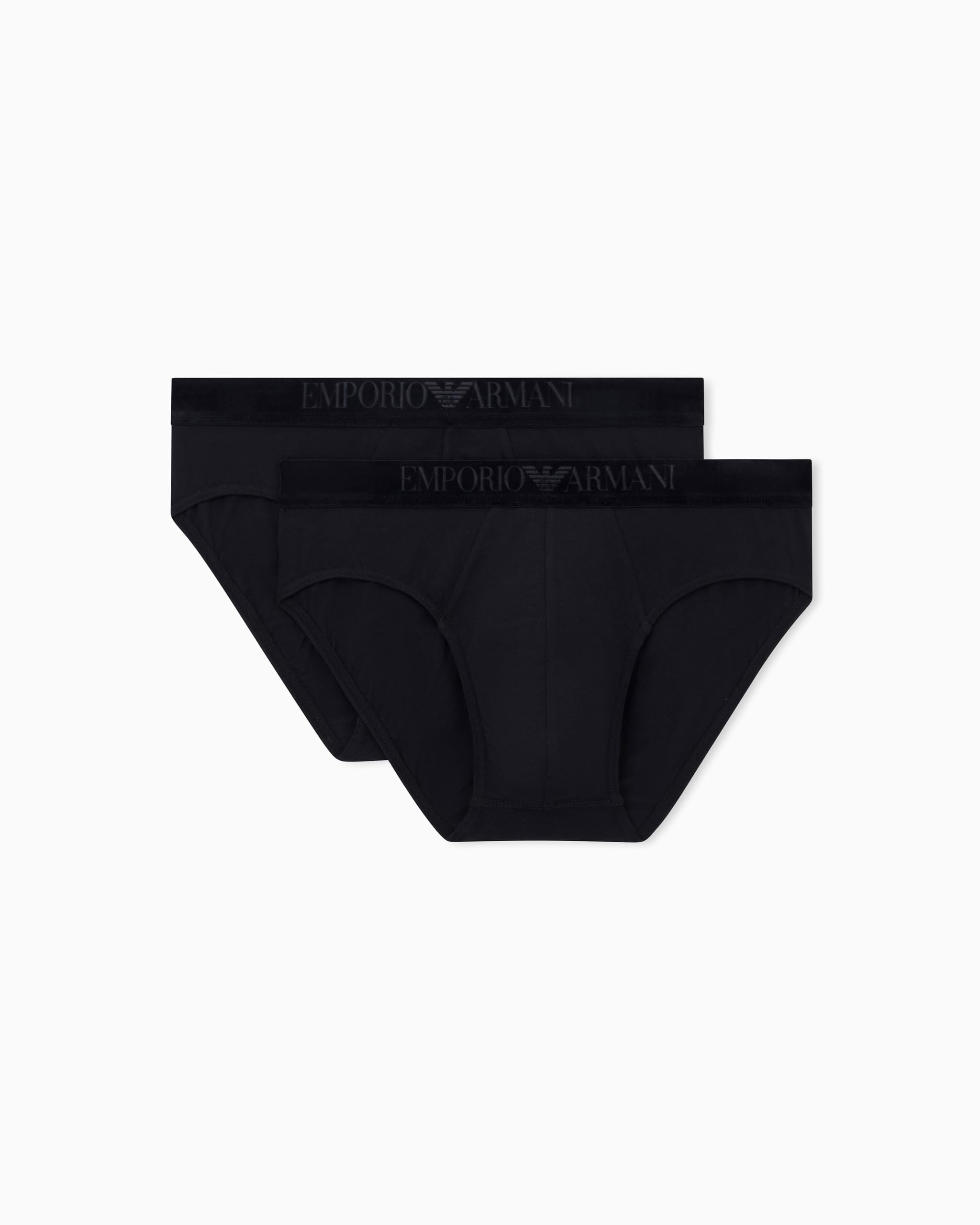 Emporio Armani Men's Black Values Two-Pack Briefs