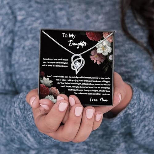 Collar de madre a hija con dedicatoria de amor eterno e inolvidable 7