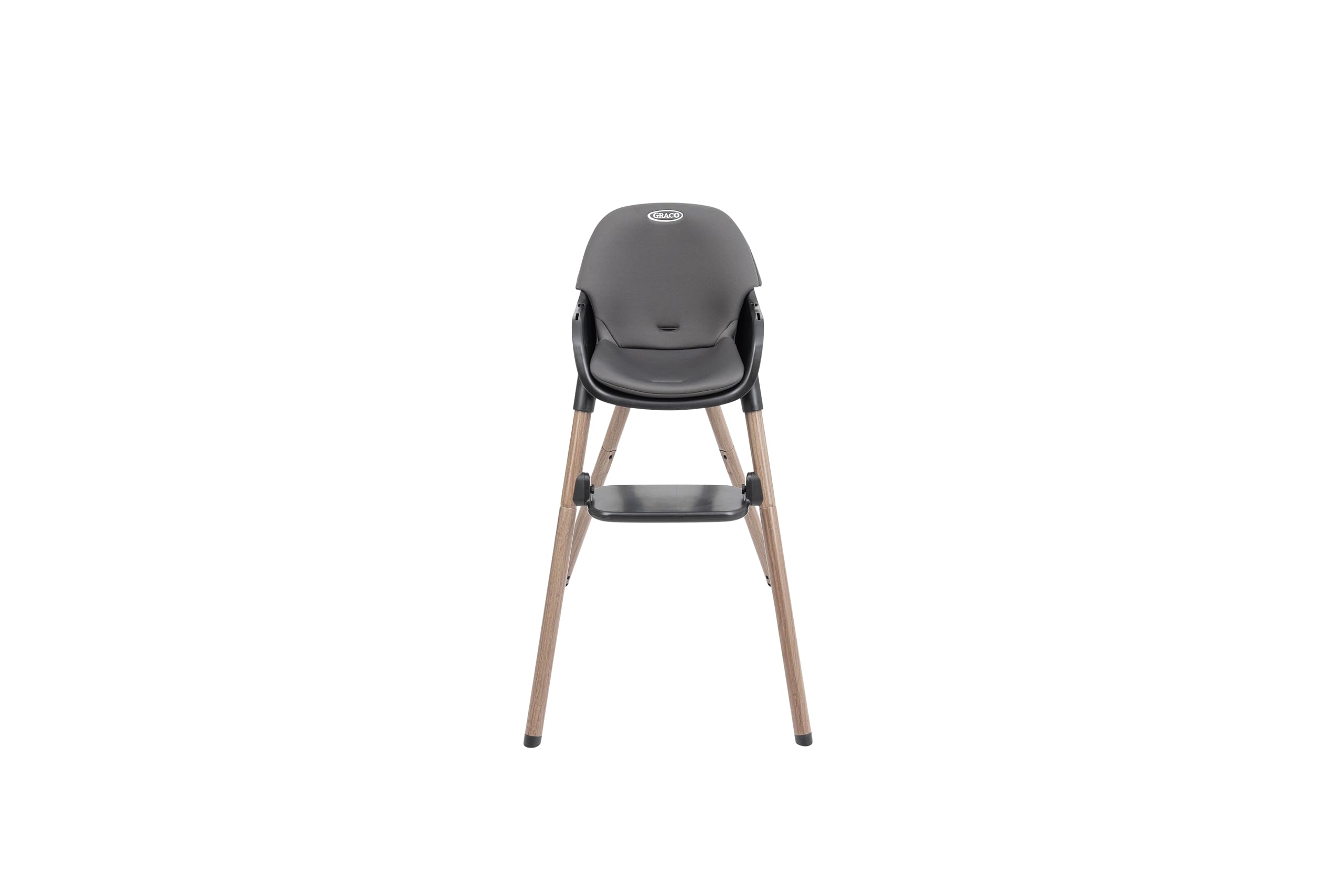 Graco Presti Chaise haute 3 en 1 (6 mois à environ 27,3 kg/6 ans), légère à 4,75 kg, pliable compacte, facilement portable, 3 modes différents pour la longévité, mode anthracite