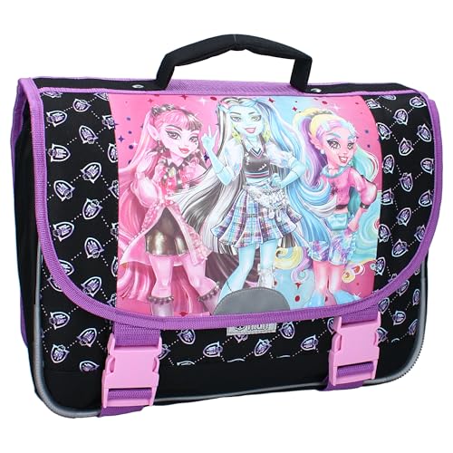 Vadobag MONSTER HIGH Feeling Fierce - Sac à dos pour enfants | école | maternelle - couleur noir et violet - dimensions 33 x 38 x 12 cm