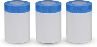 VECOPE 3-Piece Set,Pre- Masking Film Protection Covering Cloth Tape | for Automotive Covering Painting Paint Masking (2-Feet X 65-Feet)
