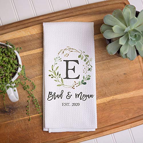 Custom Waffle Weave Dish Towel | Personalized Kitchen Towel | Housewarming Gift | Wedding Gift | Personalized Dish Towel | Housewarming Gift