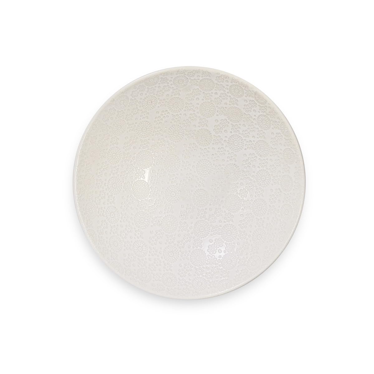 Médard de Noblat - Assiette salade et pâtes - D19 cm - White Japan - Grès - Lot de 6 - Blanc