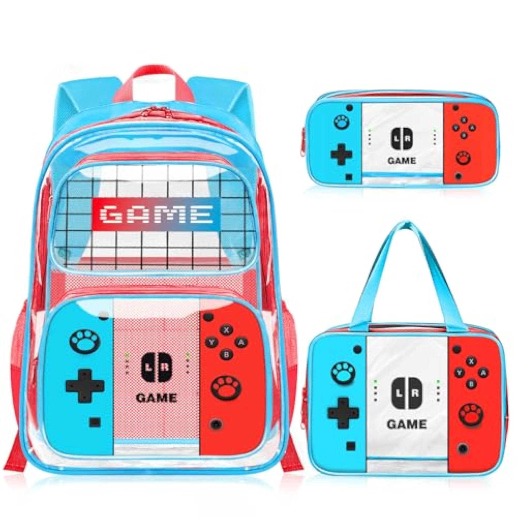 Large Heavy Duty Clear Backpack for School