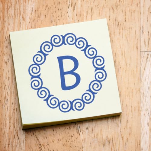 Tampon monogramme personnalisable Maiandra Acorn Sales pour enveloppes nettes