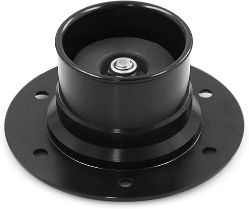 Miniatura 7 de Billet Tapa de tanque de sobretensión de combustible de aluminio de 1.398 in con 6 agujeros sin ventilación (negro)