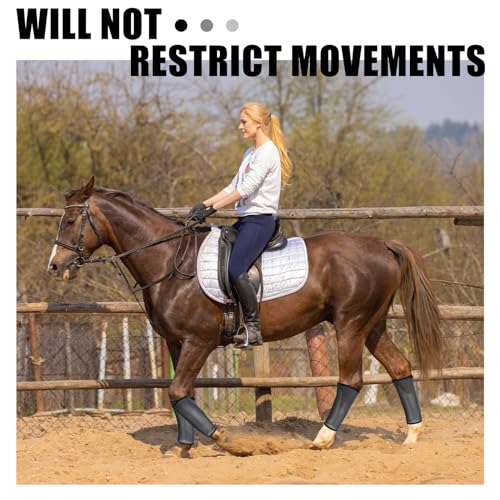 Sanwuta 16 peças de botas de mosca de malha de cavalo, botas com mosca de cavalo, ajuste solto, anti