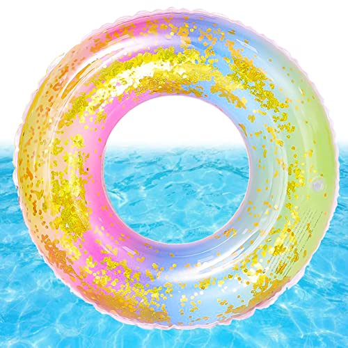 Ropniik 70cm Anello da Nuoto con Paillettes