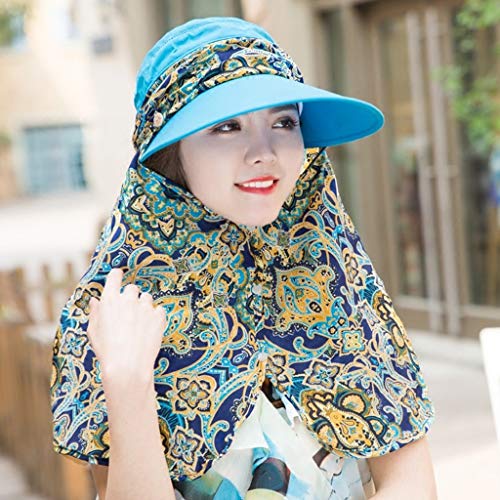 Chapeau soleil anti-UV femme à grand bord pliable pour une protection visage optimale en été