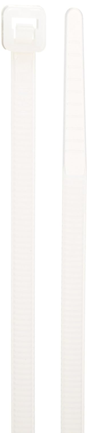 Morris Products 20414 Releasable Nylon Cable Ties, 8" Length, 0.183" Width, 50lbs Tensile Strength, 2.17" Max Bundle Diameter (Pack of 100)