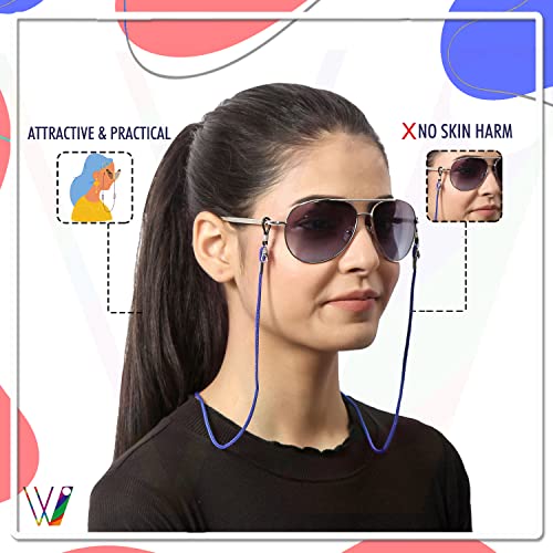 Image of Unisex Spec Holder Hook & Loop Anit Slip Eyewear Lanyard Fabric Strap Chain
