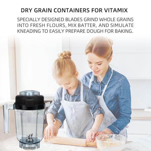 KINLYBO Contenedor de 907.2 g 15842 para licuadora Vitamix, jarra de granos secos de repuesto de 32 onzas para Vitamix 5200 6300 7500 Pro 750 vm0101 vm0102 vm0103 vm0158 vm0197 E311 0 E32. 0 unidades