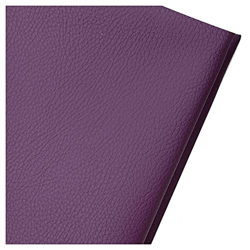 Polipiel for Tapizar Tapicería Material De Artesanía Tela De Grano Cuero Imitación Sintético PU Sintética Venta Polipiel(Purple,1.6X3m)