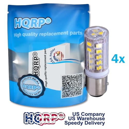 Pack de 4 bombillas LED HQRP BAY15d Blanco Frío miniatura 2