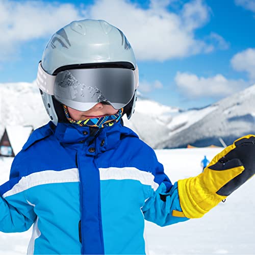 Image of EasYoung Kids Ski Goggles Frameless Helmet Compatible Snowboard Ski Goggles for Boys & Girls with UV Protection