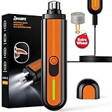 YABIFE 4-Lights Dog Nail Grinder, Easy Quick Locate Dog Nail Trimmers, for Puppy Paw Toenails or Pets from Small, Medium to Large, with Travel Lock, Whisper Quiet, Heavy Duty 3 Speeds