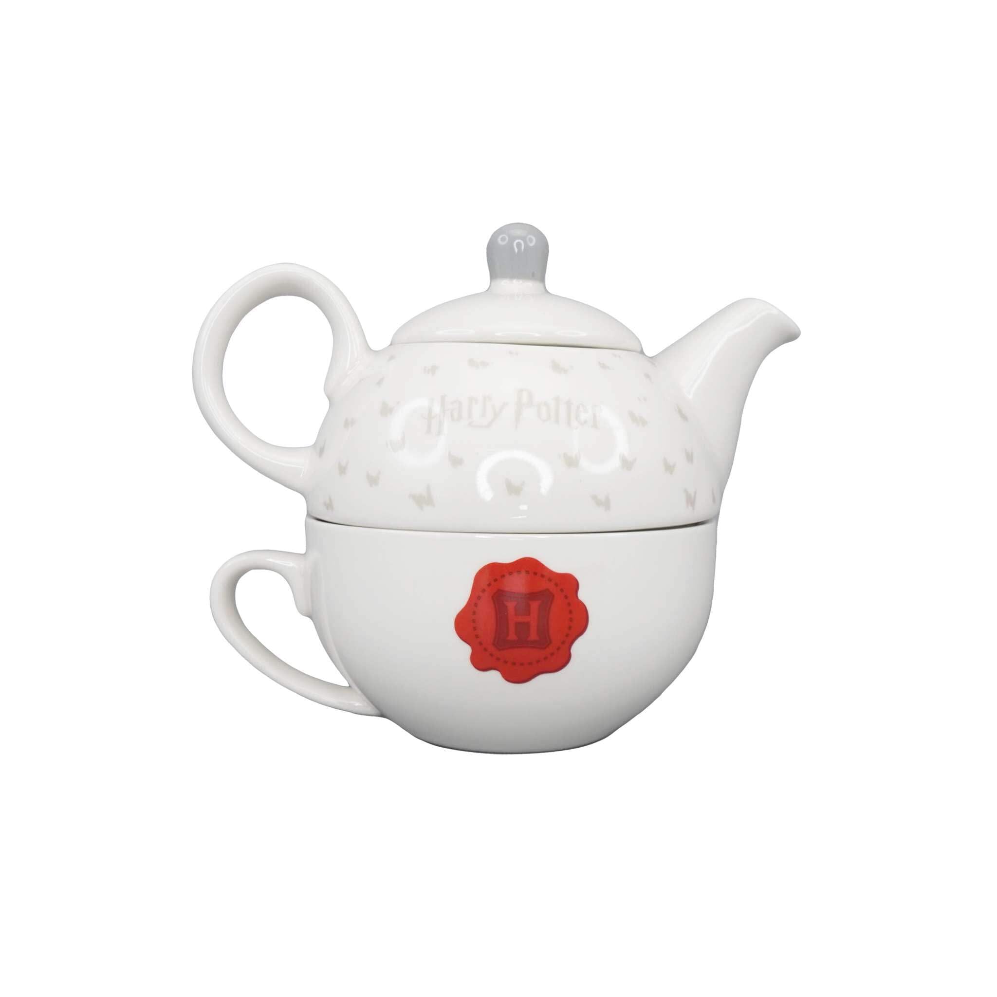HARRY POTTER Half Moon Bay Hedwig Juego de té para uno Taza de búho Tetera pequeña