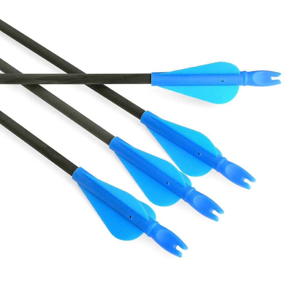 50 Alette Freccia TOPARCHERY – 2.5/3/4/5 Pollici TPU Per Tiro Con L'Arco (Maschera Fletching Inclusa)