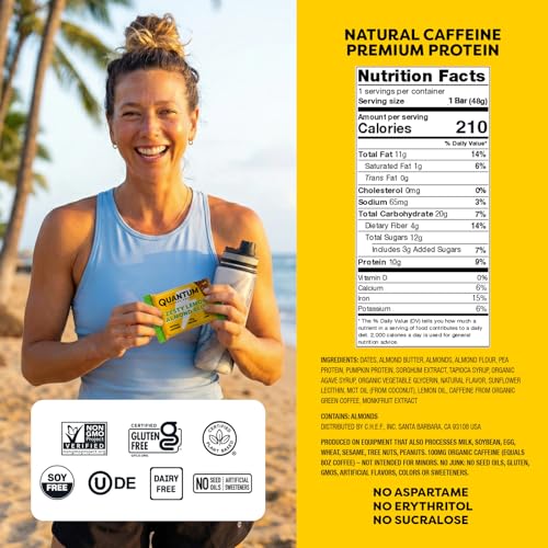Quantum Energy Square: Barra energética con cafeína y 10g proteína miniatura 2