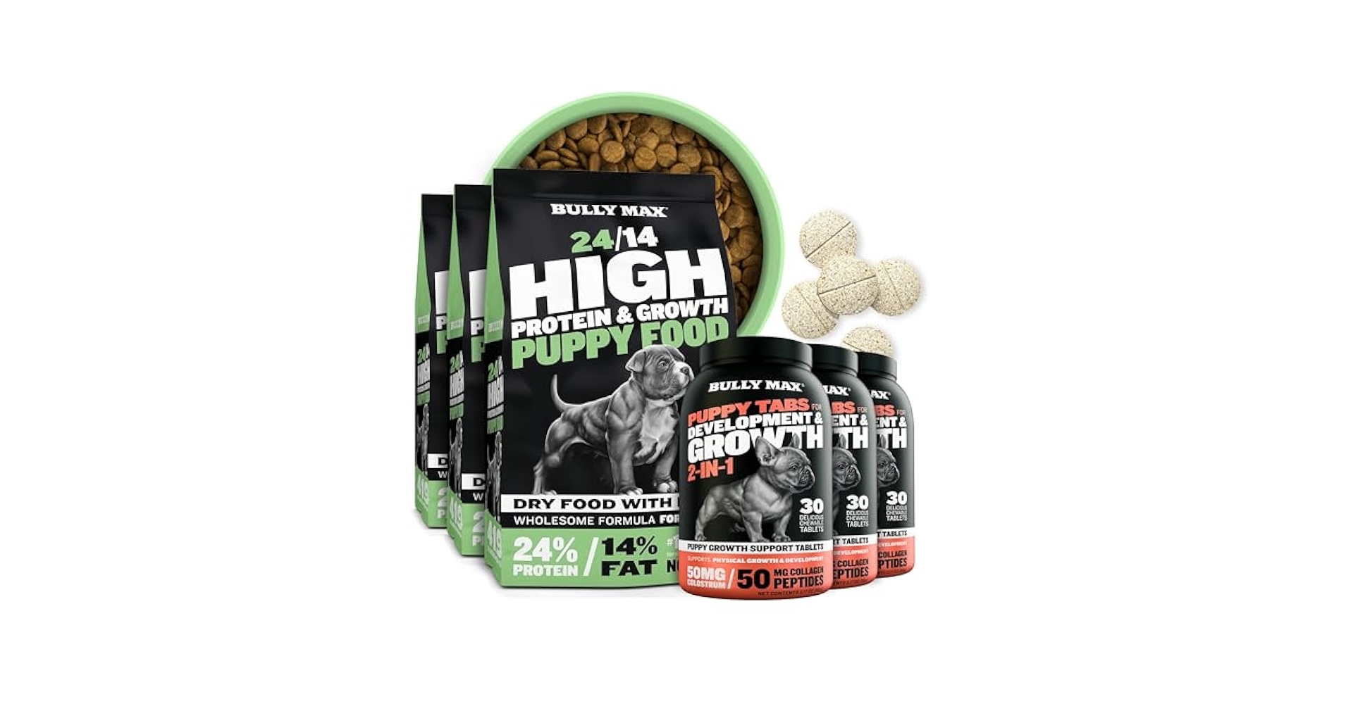 Amazon.com : Bully Max Bulk Puppy Pack - High Protein Lamb